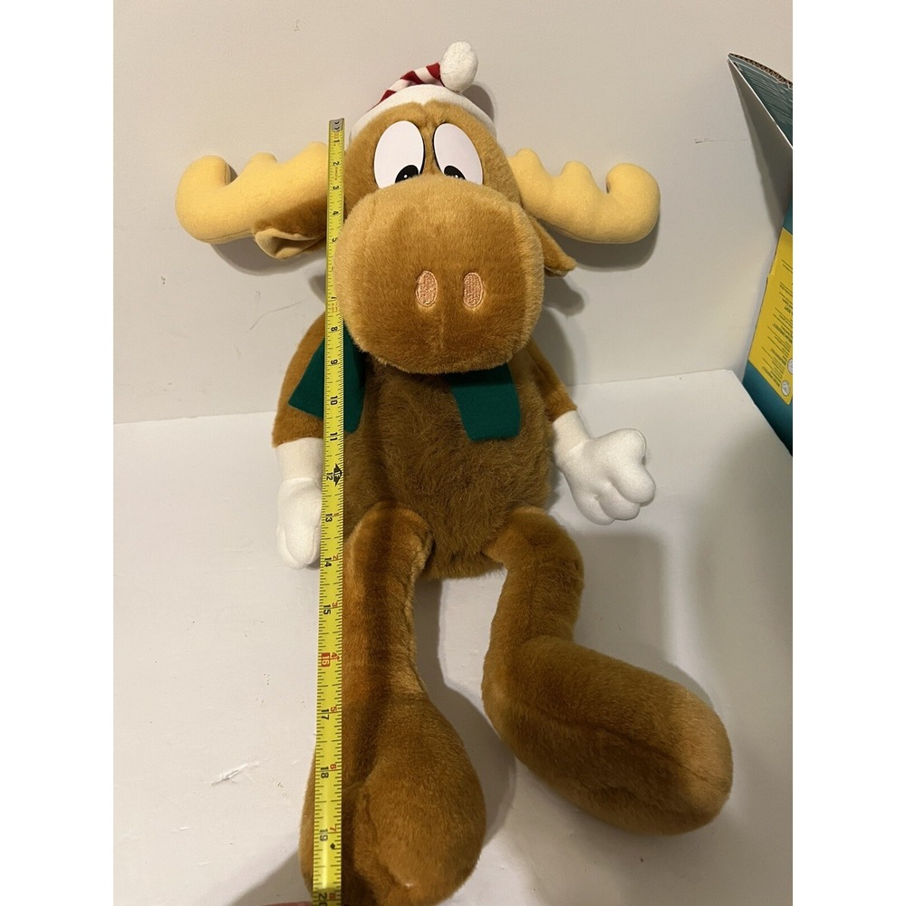 Bullwinkle Macys Christmas Holiday 1996 Rocky Plush Stuffed Toy  Vintage 24" - Picture 9 of 11